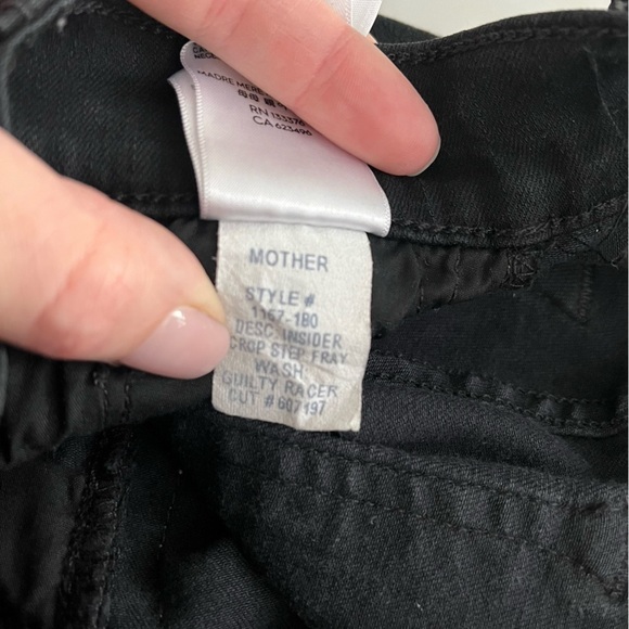 MOTHER x REVOLVE The Insider Crop Step Fray in Guilty Racer - Picture 15 of 16